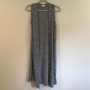 NWOT LuLaRoe “Joy” Vest, Heather Gray, Size XS